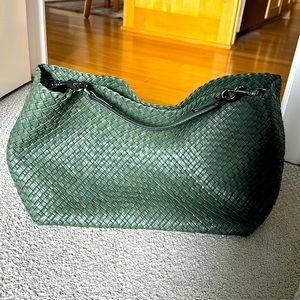 Etienne Aigner Irena Woven Leather Hobo